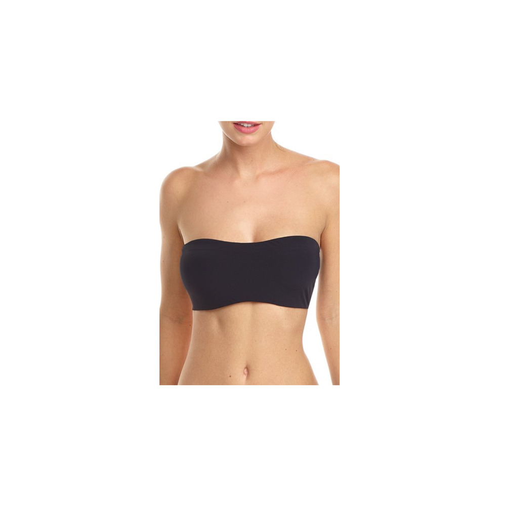 Commando Double Take Bandeau Bralette Black Size S/M